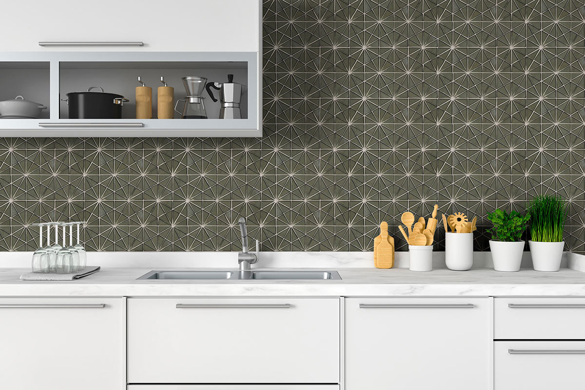 Stella Grigia Glass Tile