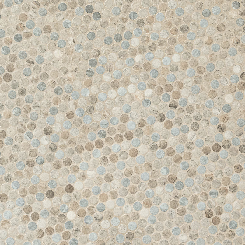 Stonella Penny Round 6mm Tile