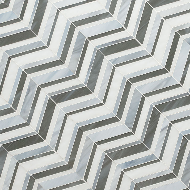 Urban Wave Lapis Glass Tile