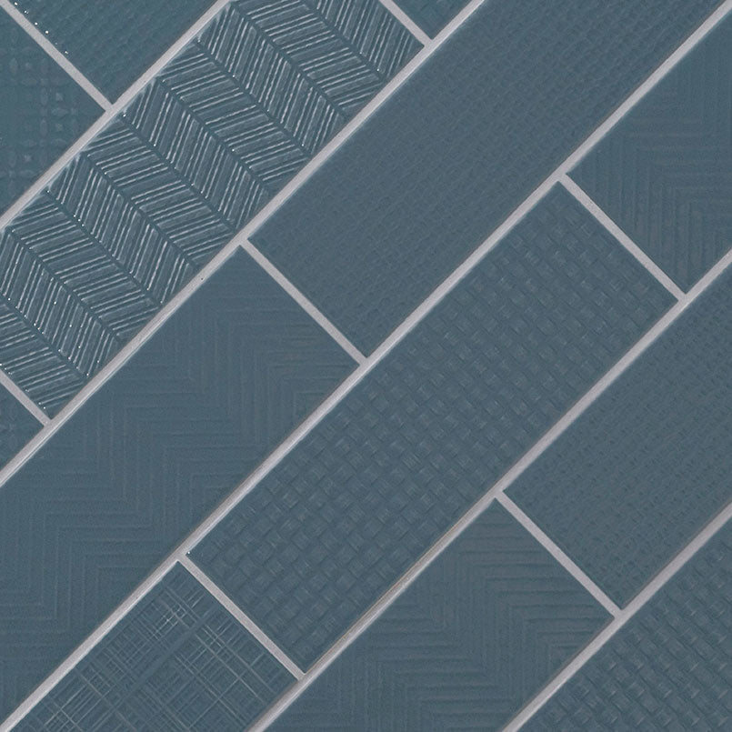 Urbano Navy 3d Mix Tile