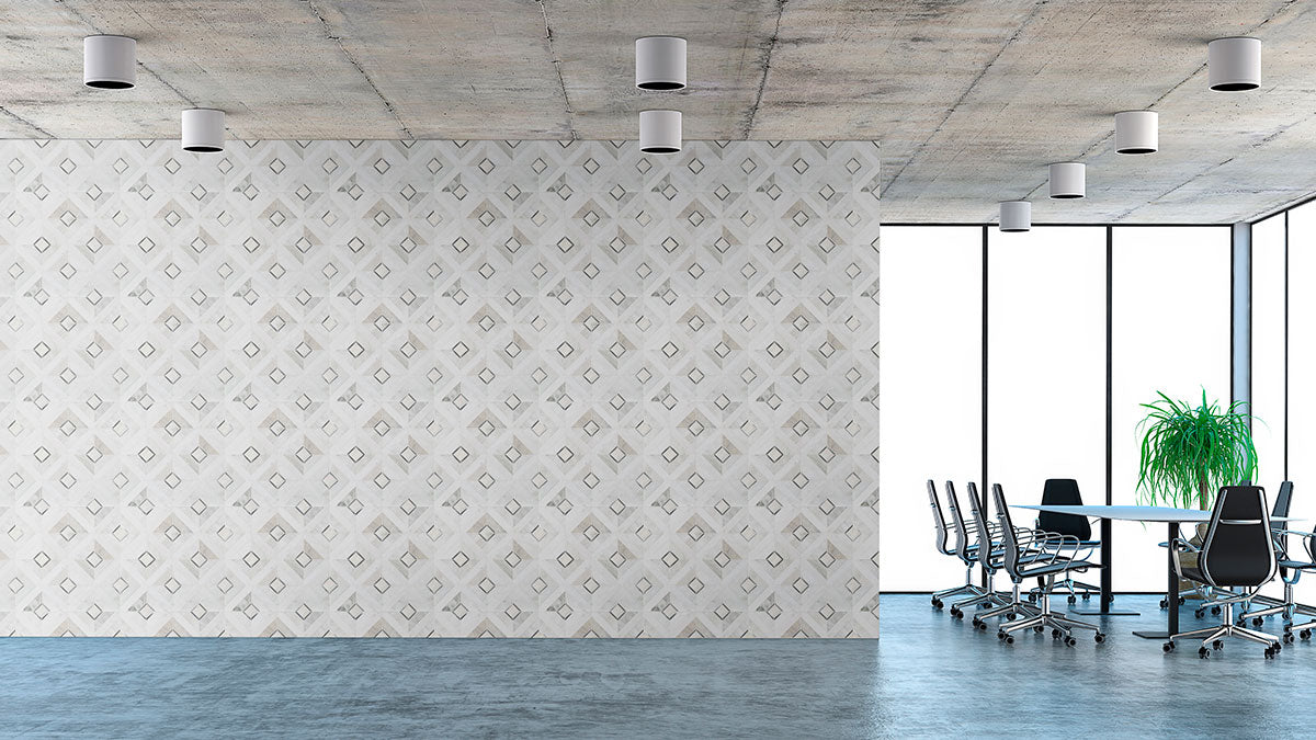 Verona Silver Pattern Backsplash Tile