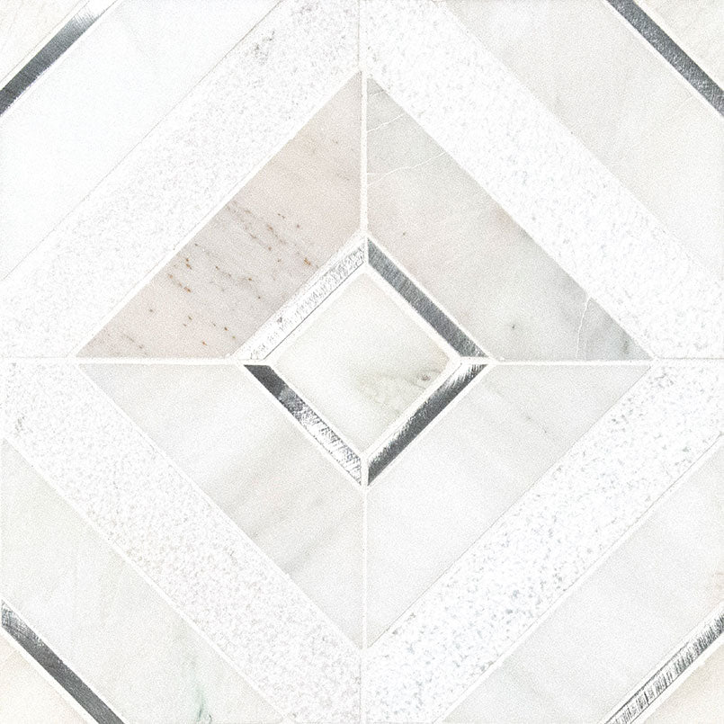Verona Silver Pattern Backsplash Tile