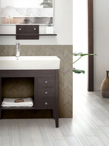 Watercolor Grigio Chevron Tile