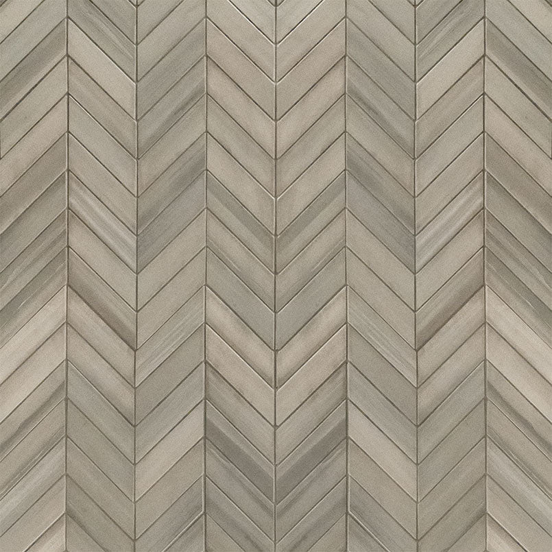 Watercolor Grigio Chevron Tile