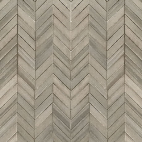 Watercolor Grigio Chevron Tile