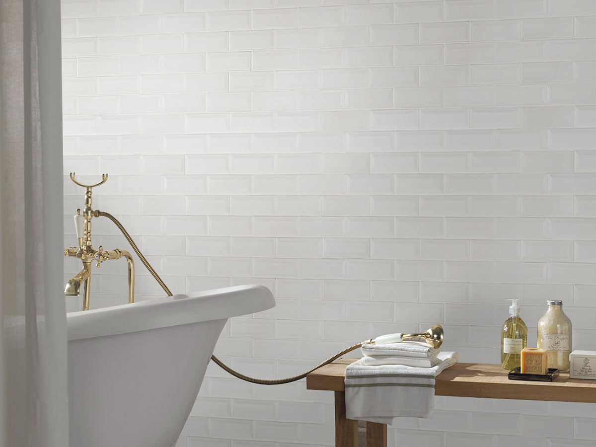 Whisper White Subway Tile 2x6 Tile