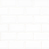 White 2X4 Beveled Glossy Tile