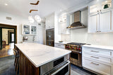White And Gray Matte Octagon Tile