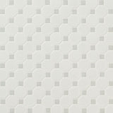 White And Gray Matte Octagon Tile
