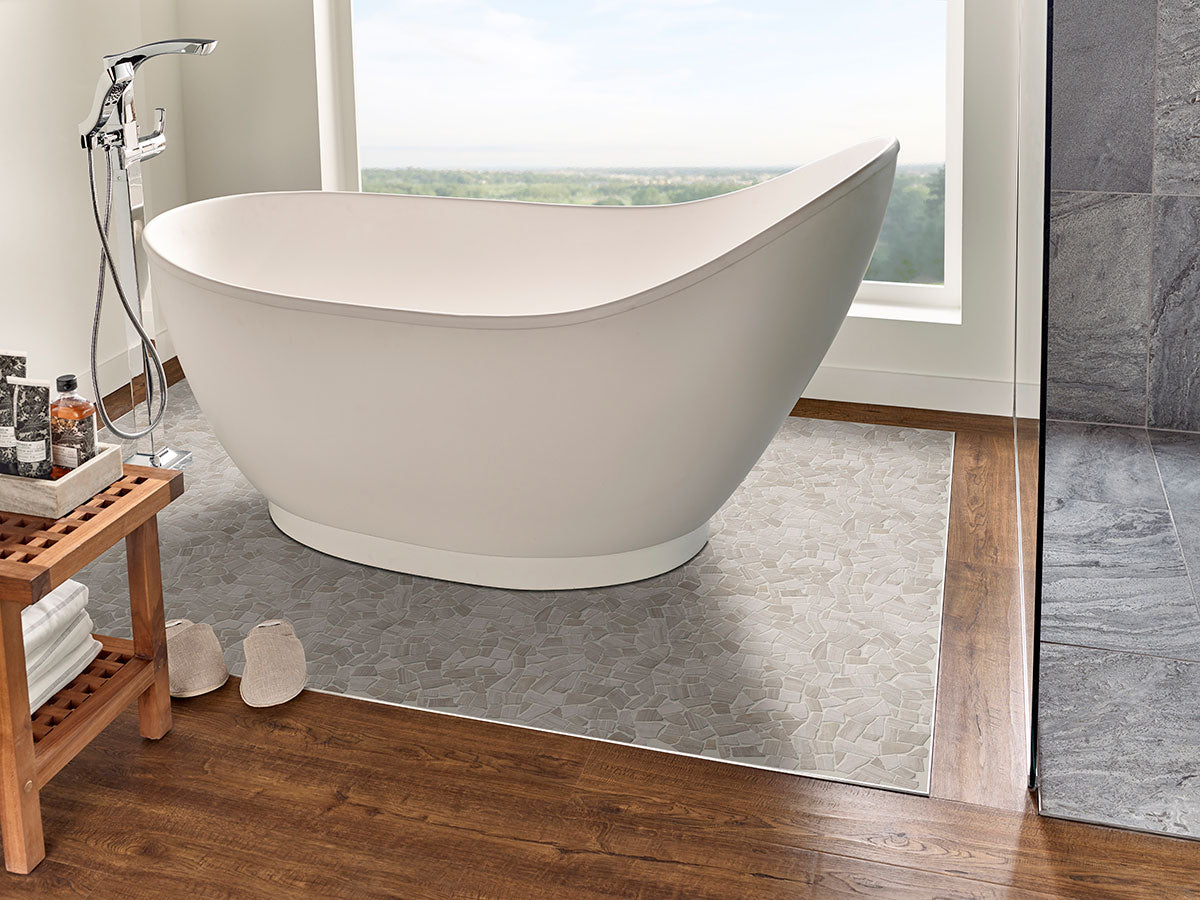 White Oak Pebbles Tumbled Tile