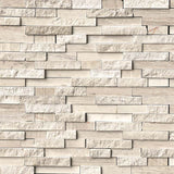White Quarry Splitface Interlocking Wall Tile