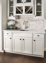 White Quarry Splitface Interlocking Wall Tile