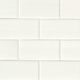 White Ceramic Subway Tile 3x6 Tile