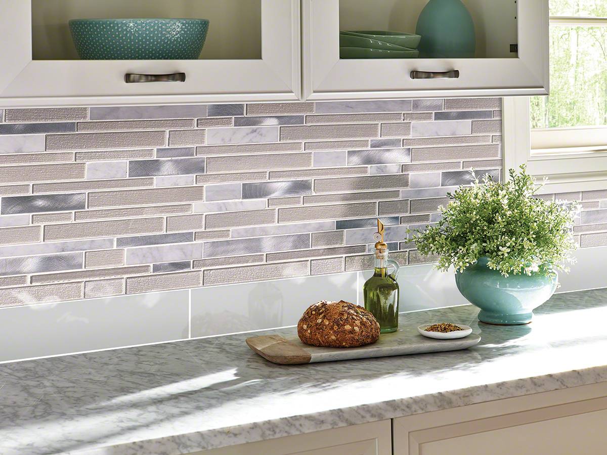 White Wave Interlocking Tile