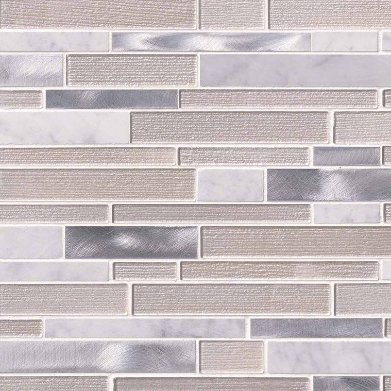 White Wave Interlocking Tile