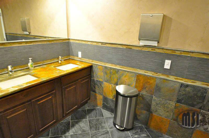 Basalt Blue Bamboo Pattern Tile
